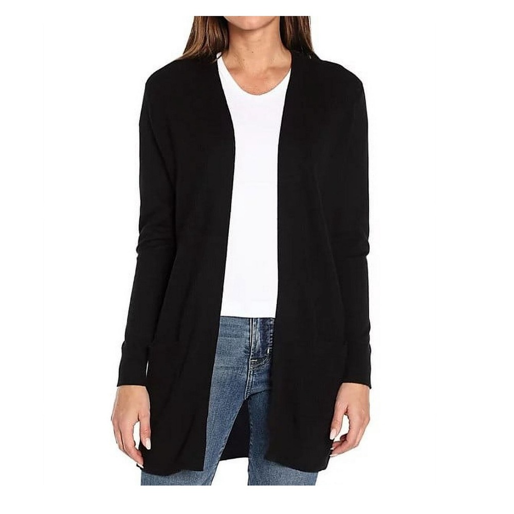 Gap Black Open Front Cardigan with Pockets